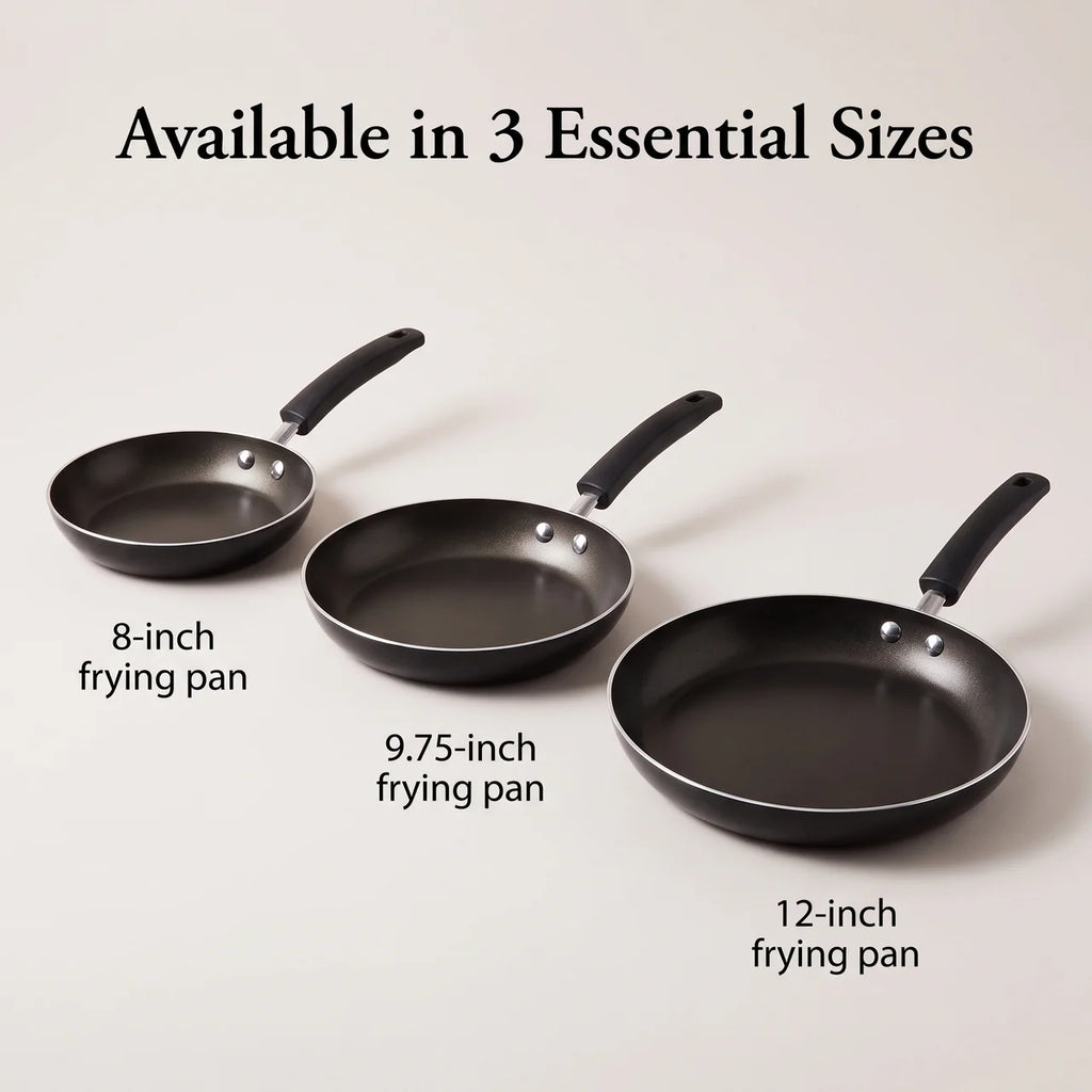 3-Piece Nonstick Frying Pan Set