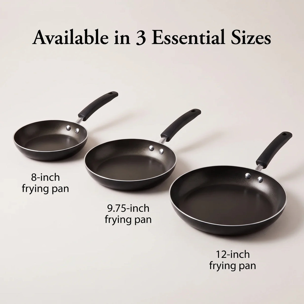 3-Piece Nonstick Frying Pan Set